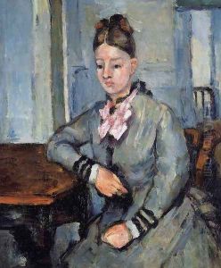 Madame Cezanne Leaning On Her Elbow by Paul Cezanne