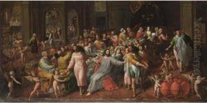 The Wedding At Cana by Gillis Coignet