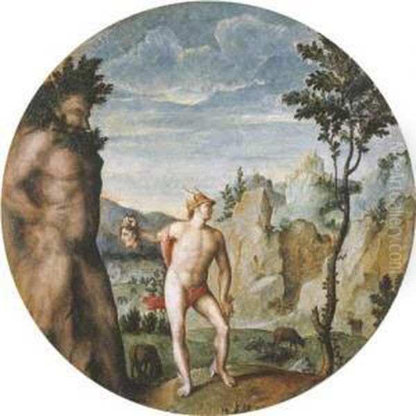 Perseus Turning Atlas To Stone - view 1