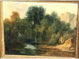 Paysage A La Riviere by Jules Louis Phillipe Coignet