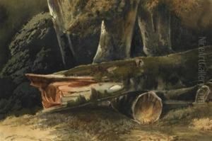 Sous-bois by Jules Louis Phillipe Coignet