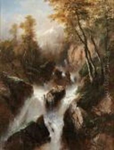 Torrent Dans Les Alpes by Jules Louis Phillipe Coignet