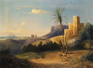 Veduta Di Terracina by Jules Louis Phillipe Coignet