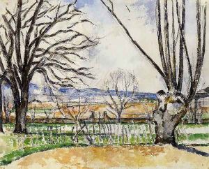The Trees Of Jas De Bouffan In Spring by Paul Cezanne