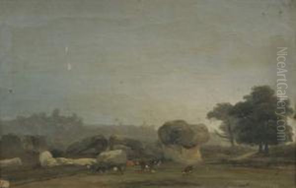 Vaches Dans Un Paysage. - view 1