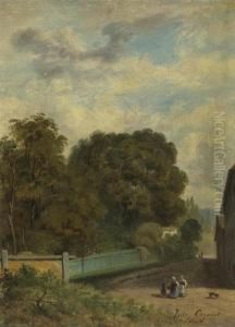 Weg Mit Bauerinnen. by Jules Louis Phillipe Coignet
