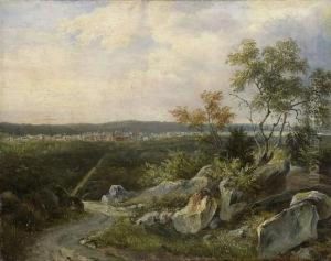 Vue De Fontainebleau Et Du Chateau