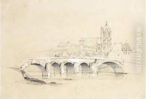 Beaumont Sur Oise by Jules Louis Phillipe Coignet