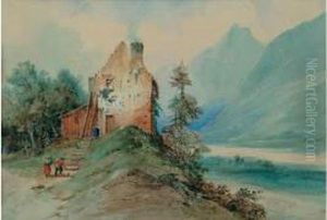 Ferme En Montagne by Jules Louis Phillipe Coignet