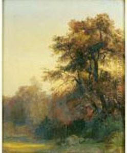 En Foret by Jules Louis Phillipe Coignet