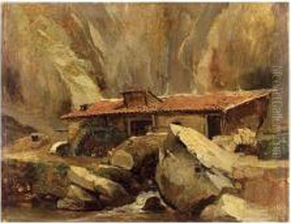 Moulin Dans Un Paysage De Rochers - view 1
