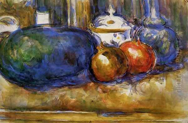 Still Life With Watermelon And Pemegranates - view 1