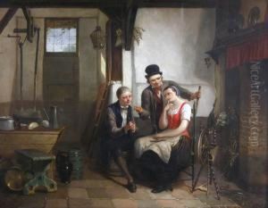 Het Aanzoek - Le Demande En Mariage. by Jan David Col