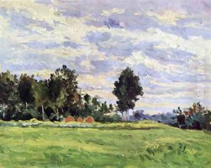 Landscape at Ille de France by Paul Cezanne