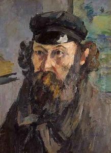 Self Portrait In A Casquette by Paul Cezanne
