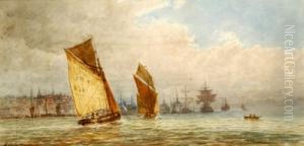 Sailing Boats, Off The Coast - view 1