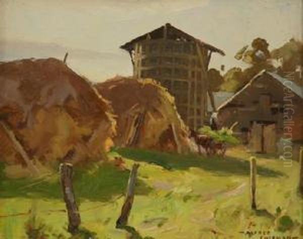 Hay Stacking - view 1