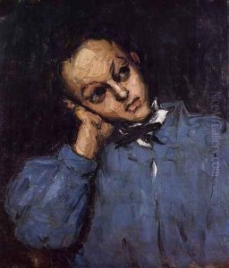 Portrait Of A Young Man by Paul Cezanne