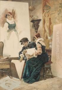 Il Pittore Con La Modella by Francesco Coleman