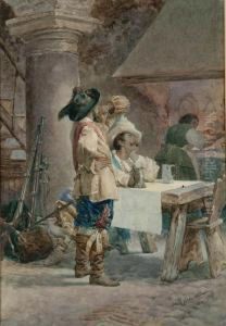 Cavaliersin A Tavern by Francesco Coleman