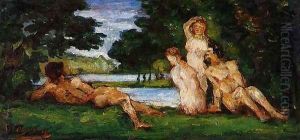 Bathers 1 by Paul Cezanne