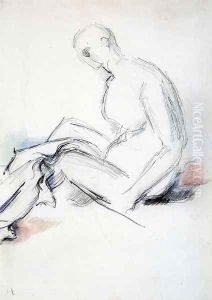 Seated Nude by Paul Cezanne