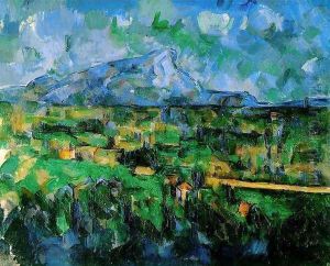 Mont Sainte Victoire Seen From Les Lauves by Paul Cezanne