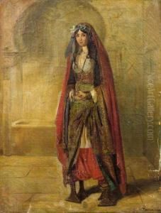 Portrait De Jeune Fille En Habit Turc