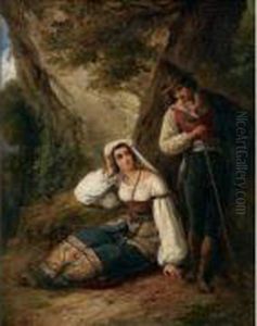 Jeune Couple De Paysans Italiens