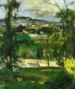 Village behind Trees, Ile de France