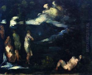Bathers 9 by Paul Cezanne