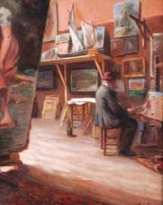 Le Peintre Dans Son Atelier