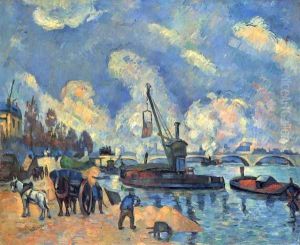 The Seine with Bercy, painting after arm and Guillaumin