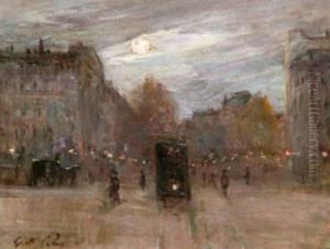 Place Pereire Le Soir - Le Tramway Place Pereire Le Soir - Le Tramway