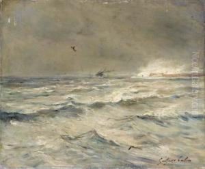 Bateau Au Large by Gustave Colin