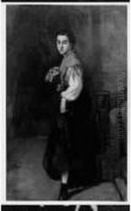 Jeune Fille A L'eventail by Gustave Colin