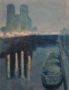 Notre Dame La Nuit by Paul Emile Colin