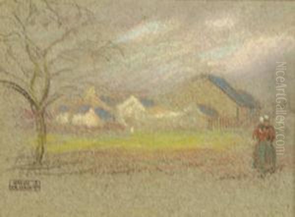 Bretonne Devant Le Hameau - view 1