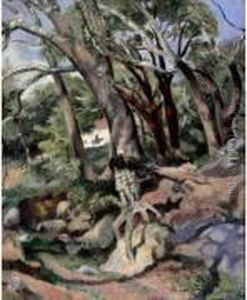 Chene-liege An Algarve by Paul Emile Colin
