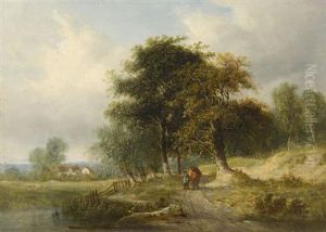 Faggot Gatherers On A Country Lane