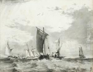 The Fishing Fleet At Sea