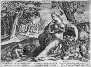 Gustus - Der Geschmack by Adriaen Collaert