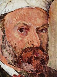 Self-portrait 1877 by Paul Cezanne