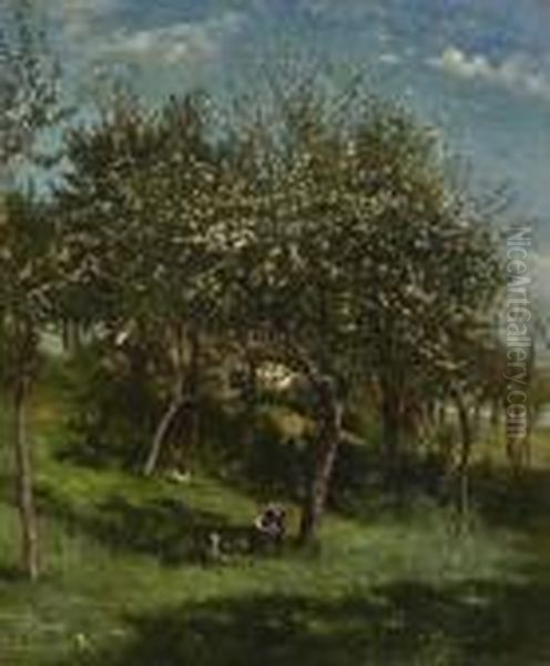 Im Bluhenden Obstgarten. - view 1