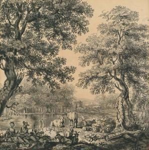 Figures By A Lake Figures By A Lake