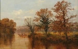 Figures In A Boat by Arthur Bevan Collier