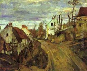 Village Road at Auvers by Paul Cezanne