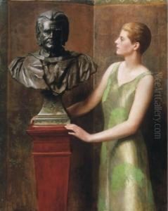 Woman, With A Male Bust Woman, With A Male Bust