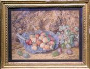 Strawberries And Gooseberries On A Bank