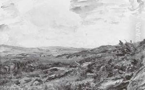 An Extensive Rocky Landscape With Sea Beyond by Thomas Collier